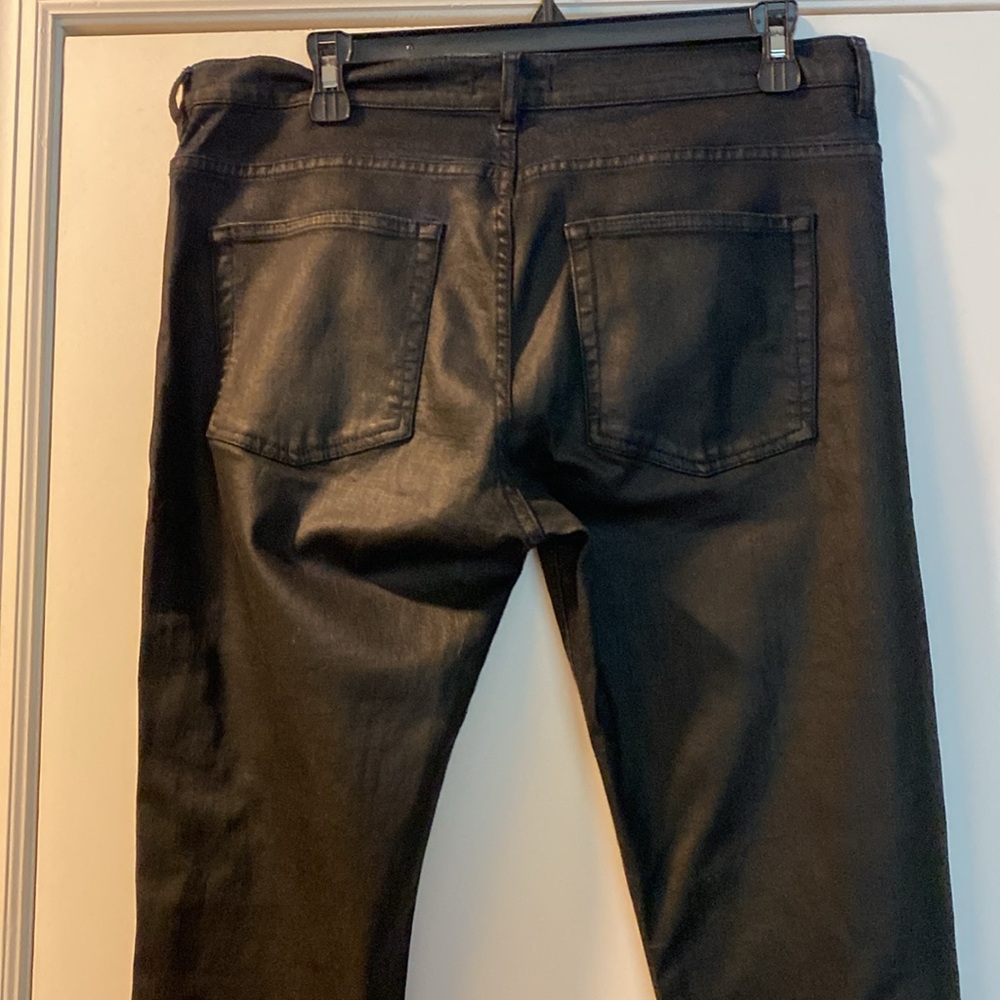 The Kooples Coated Leather Effect Cotton Stretch Jeans Never Used - Picture 7 of 16